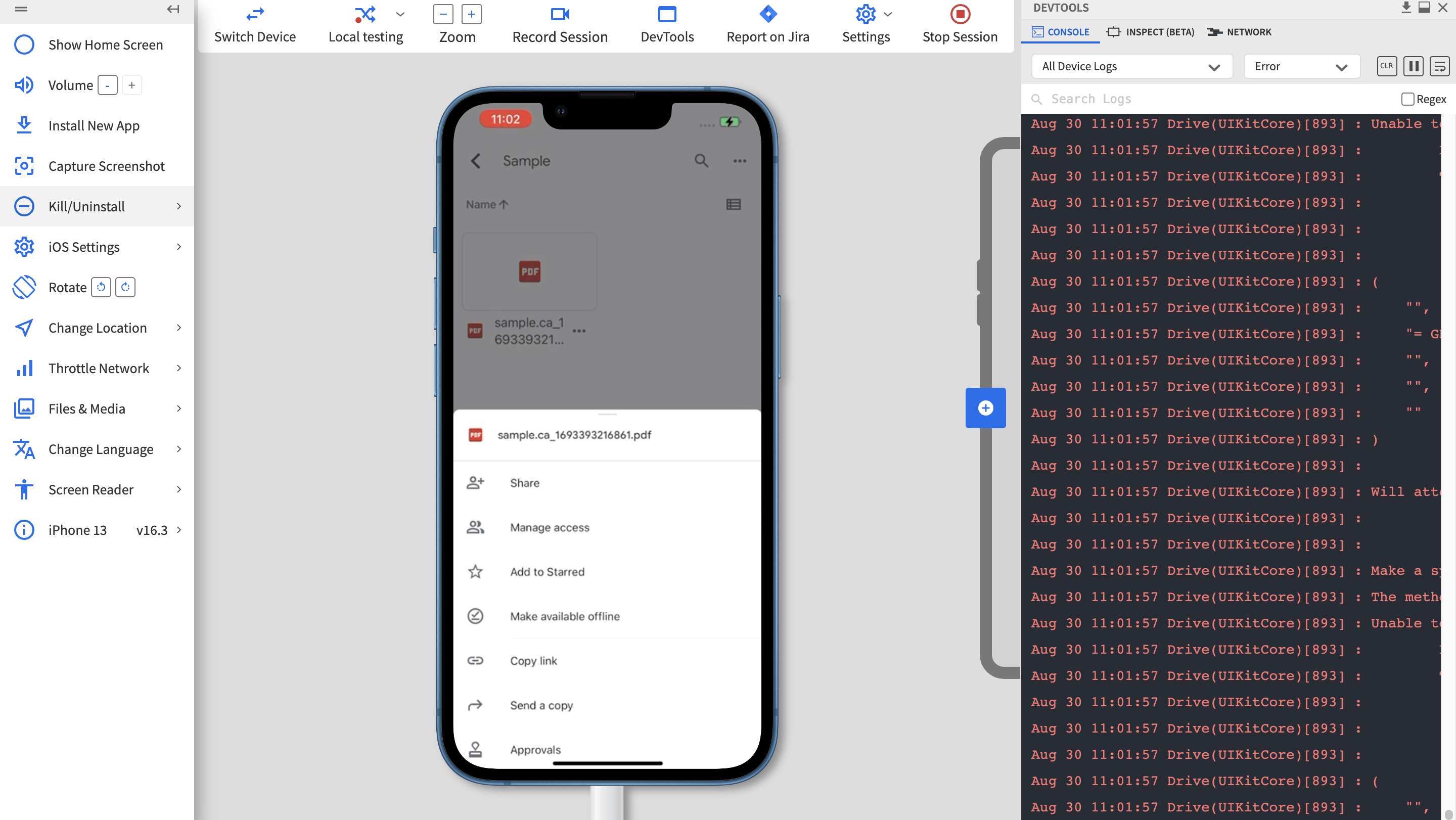 Google Drive - Make File Offline