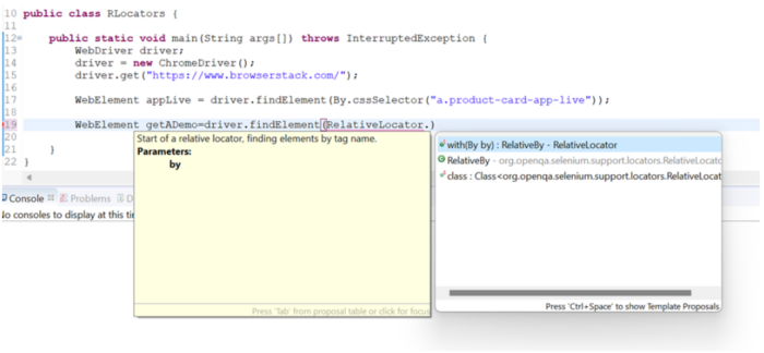Relative Locators in Selenium | BrowserStack