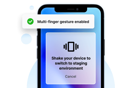 Device shake & multi-gestures