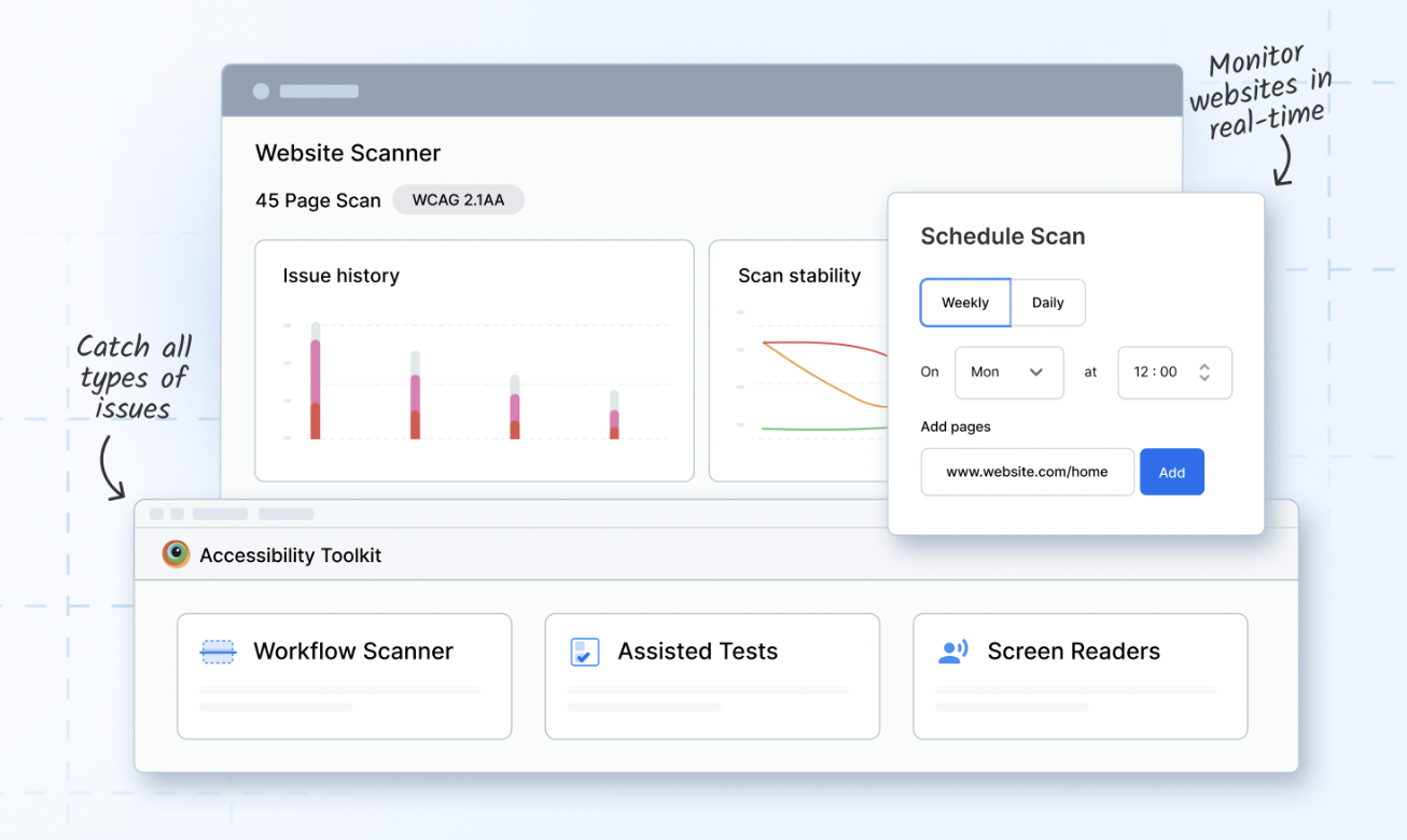 Monitor Accessibility Compliance using Website Scanner