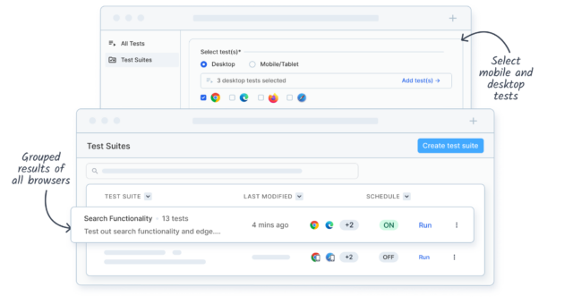 BrowserStack Low-Code Automation - Features | BrowserStack