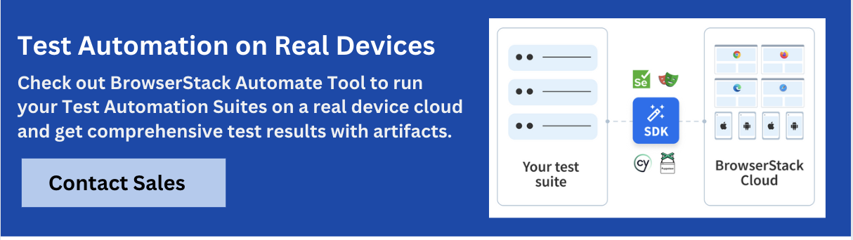 BrowserStack Automate Banner 5