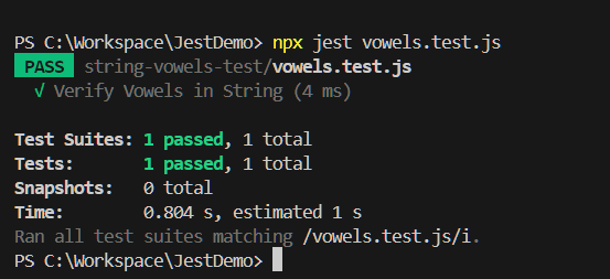 Output 1 passed