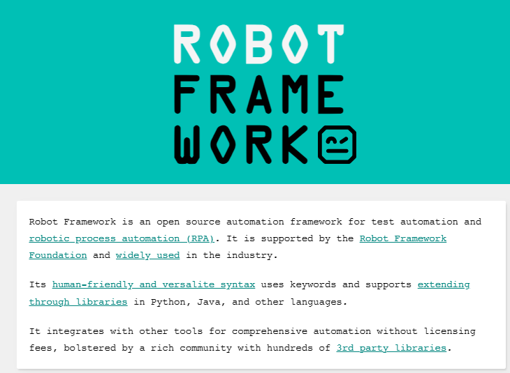 RobotFramework