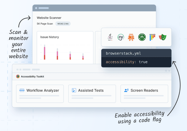 BrowserStack Accessibility tool