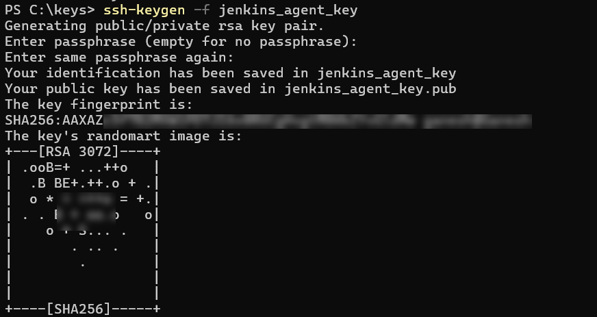 Jenkins agent keys