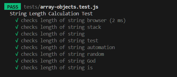 String length calculation