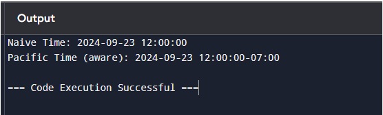 Converting a Naive datetime to a Specific Time Zone