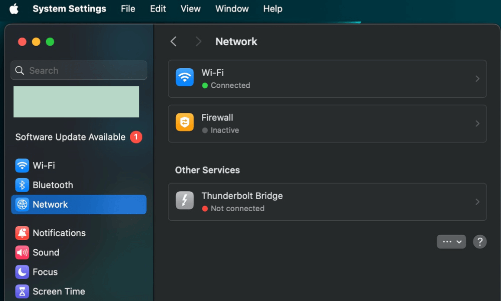 Go to Network to Find Proxy IP on Mac