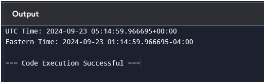 astimezone Syntax and example