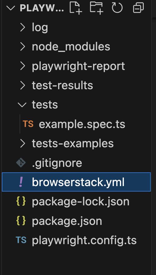 Configuration to Run Tests on BrowserStack