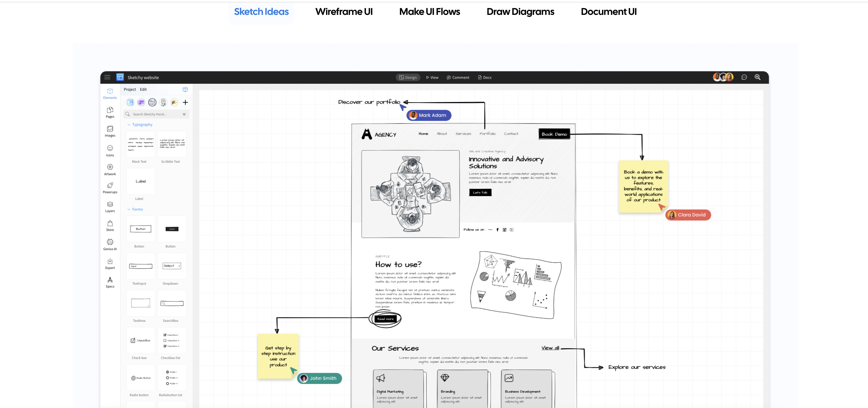 MockFlow Mobile UI Mockup Tool