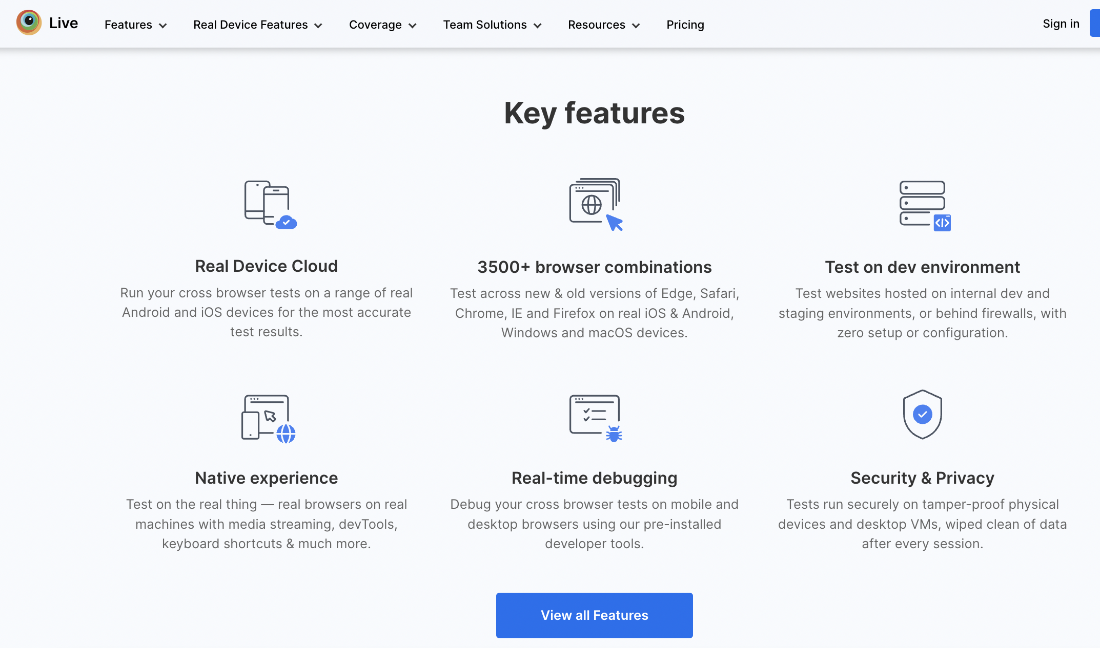 BrowserStack Actionable CTA Design