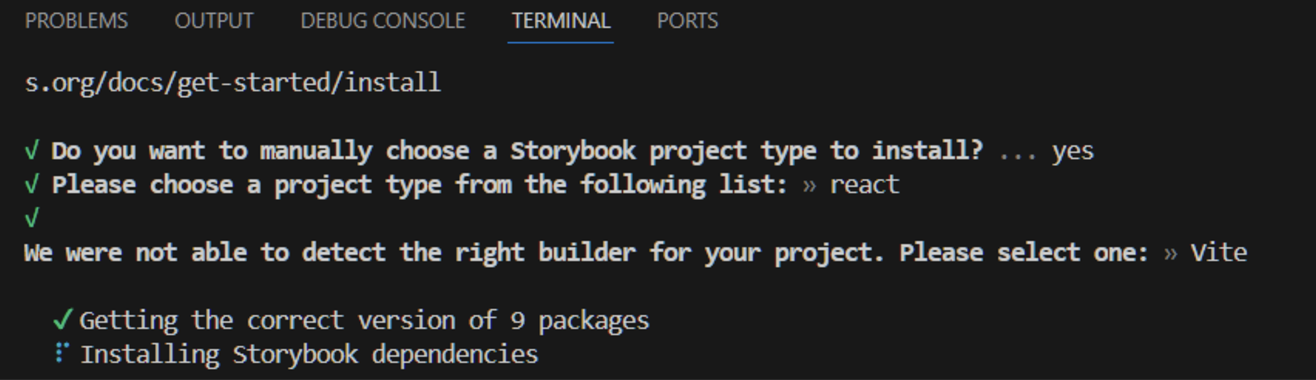 Configure Storybook