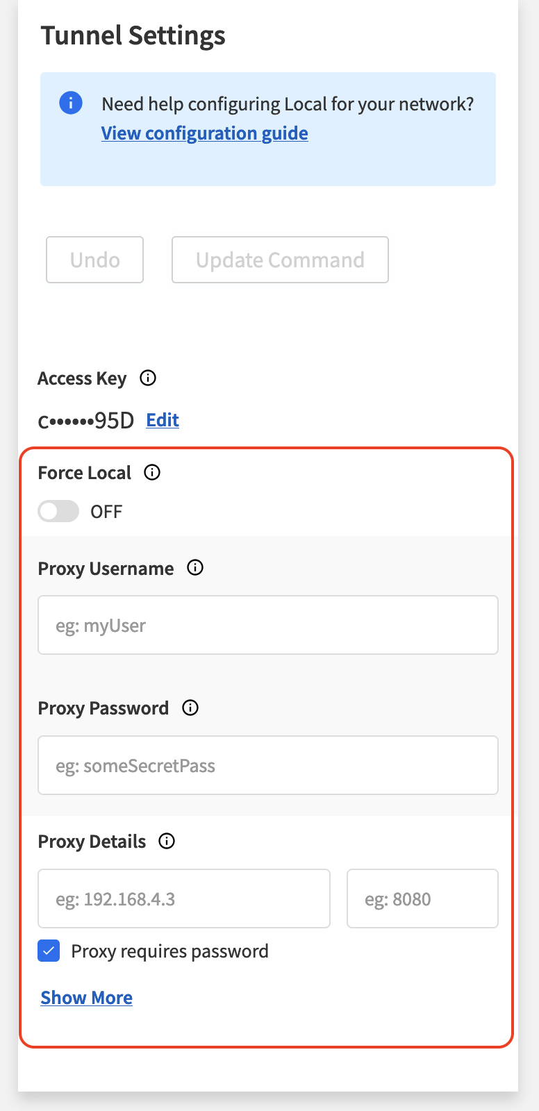 Configure proxy settings in BrowserStack Local