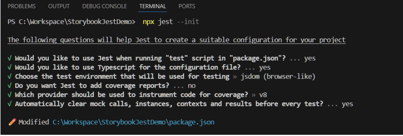 Create a Jest Configuration File