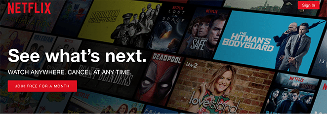 Netflix CTA Design