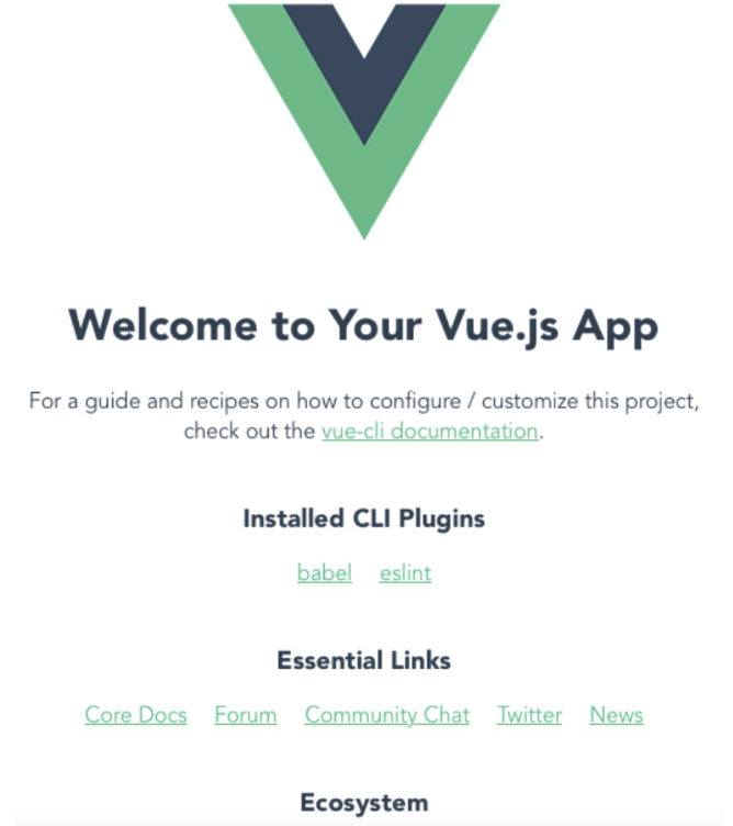 Output for VueJS