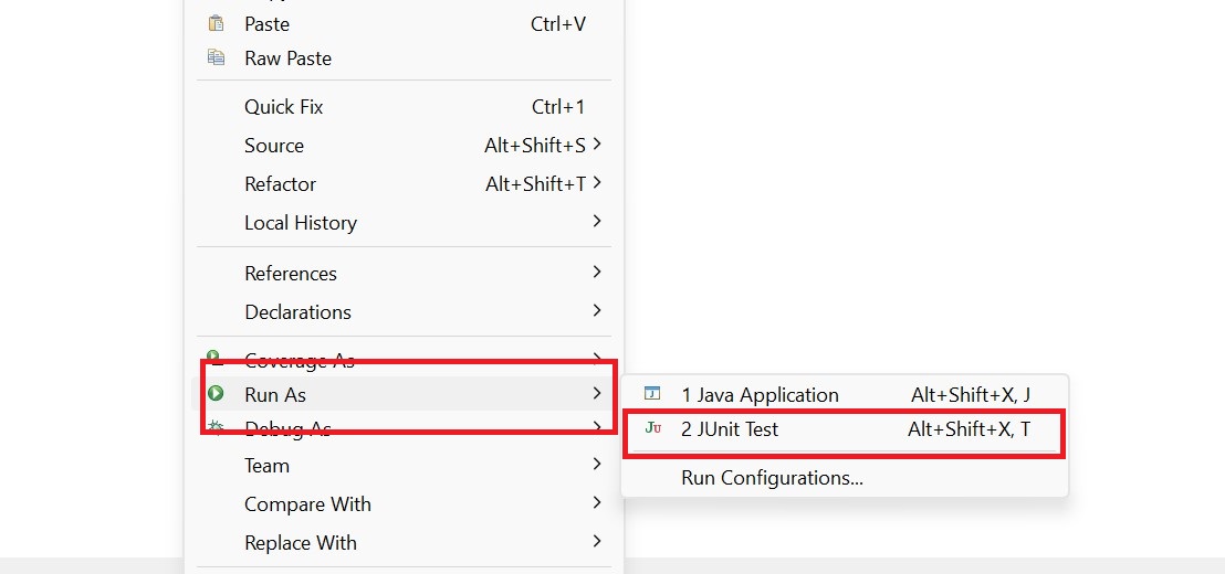 executing test