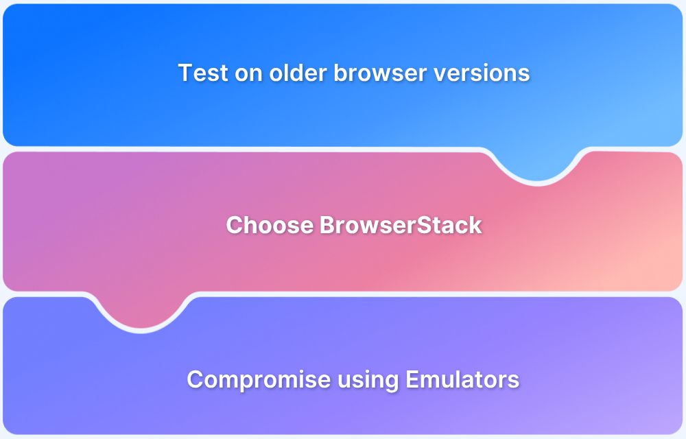How to test on older browser versions easily