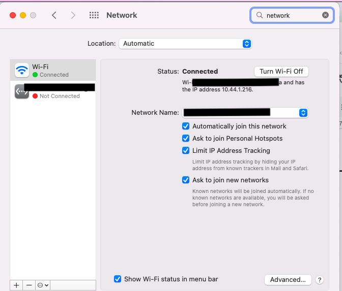 macos network adv