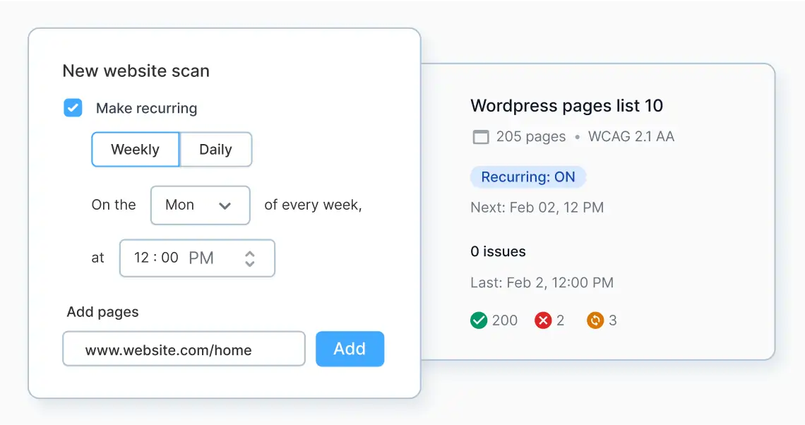 Audit accessibility issues on your page in a single scan