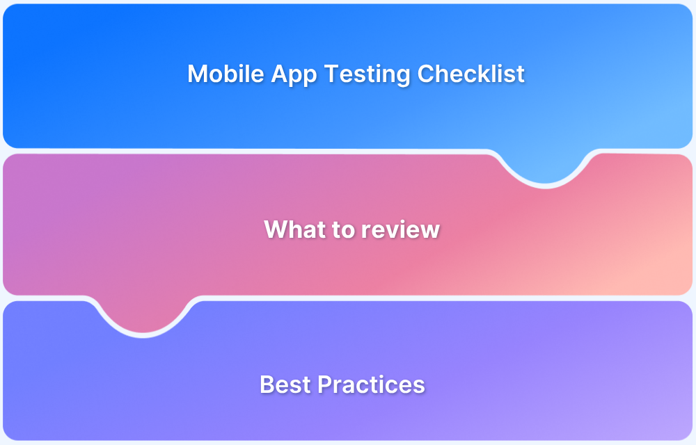 Mobile App Testing Checklist for Releasing Apps Mobile App Testing Checklist for Releasing Apps