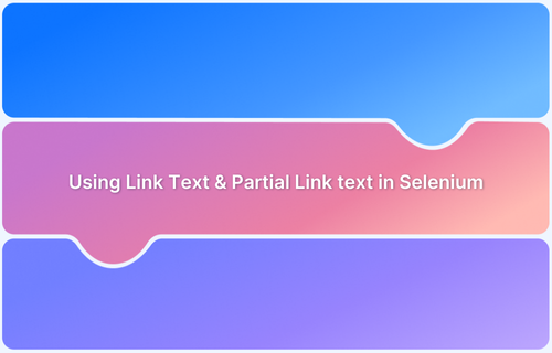 Using Link Text & Partial Link text in Selenium