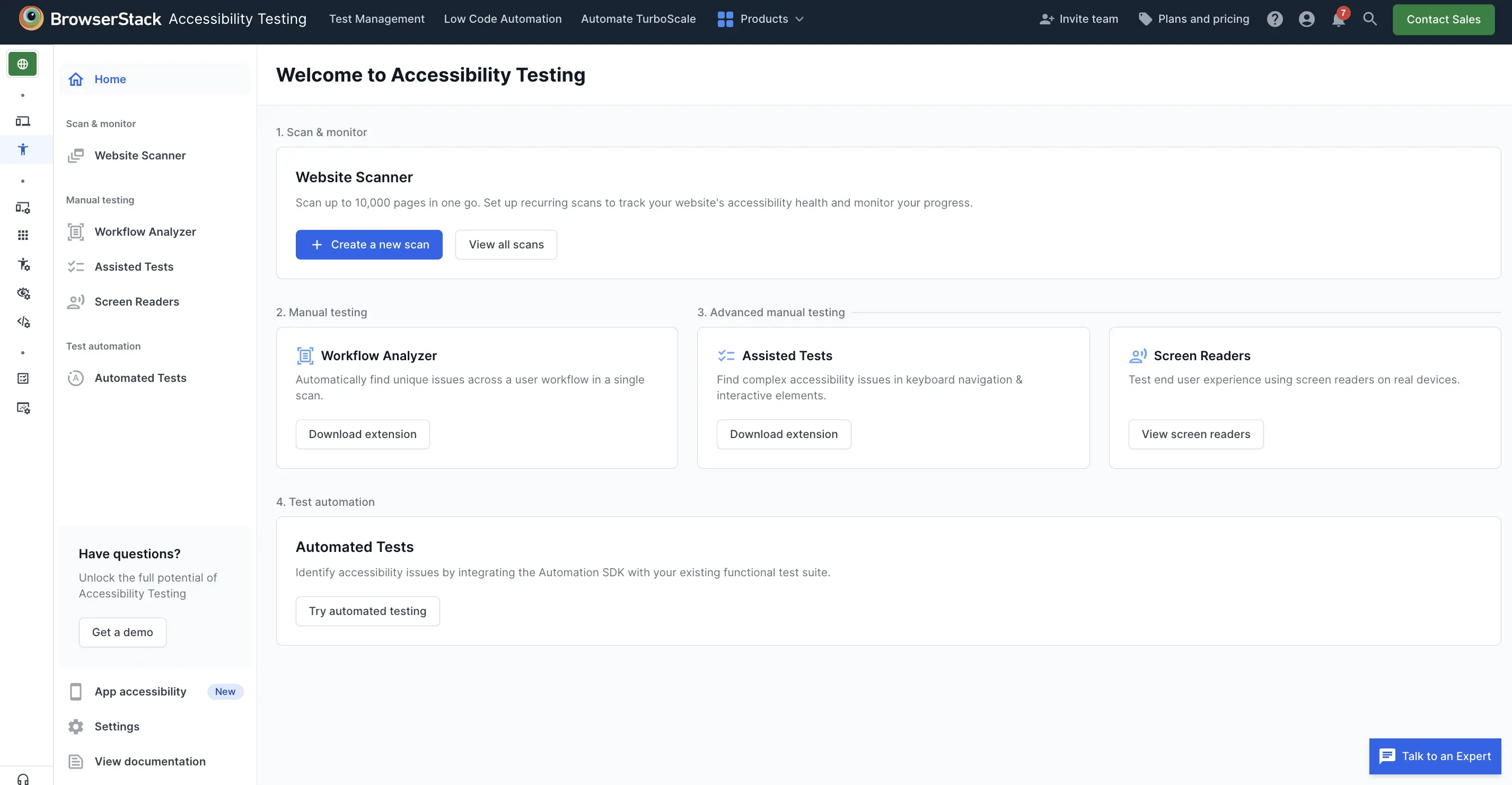 BrowserStack Accessibility