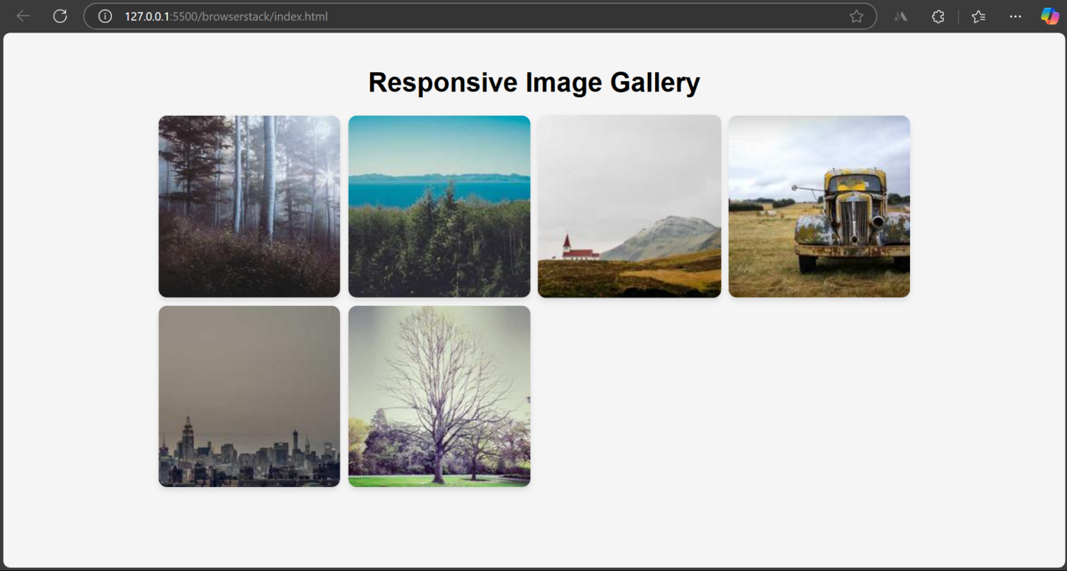 How to Build a Responsive Image Gallery with HTML and CSS | BrowserStack