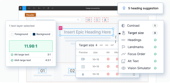 Fix interface accessibility issues with checklists