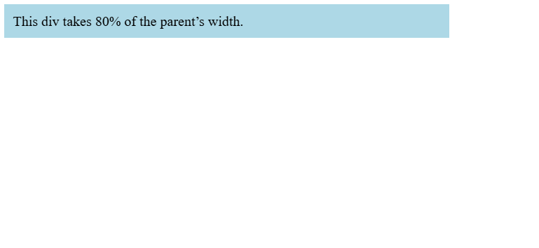 Percentages Example