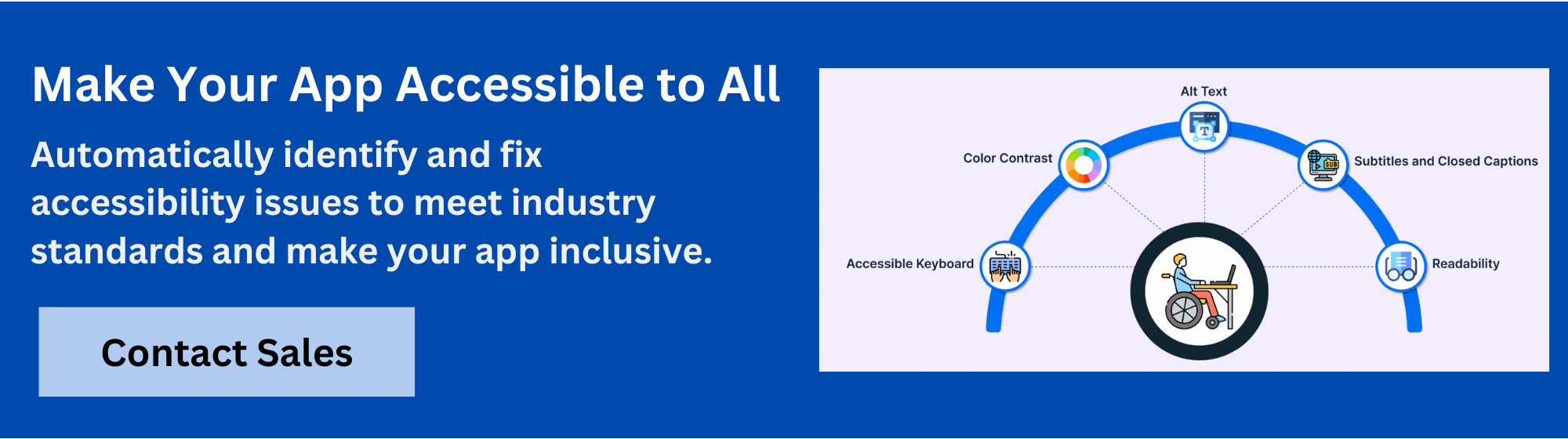 App Accessibility Testing Banner 