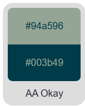 Dark teal on gray