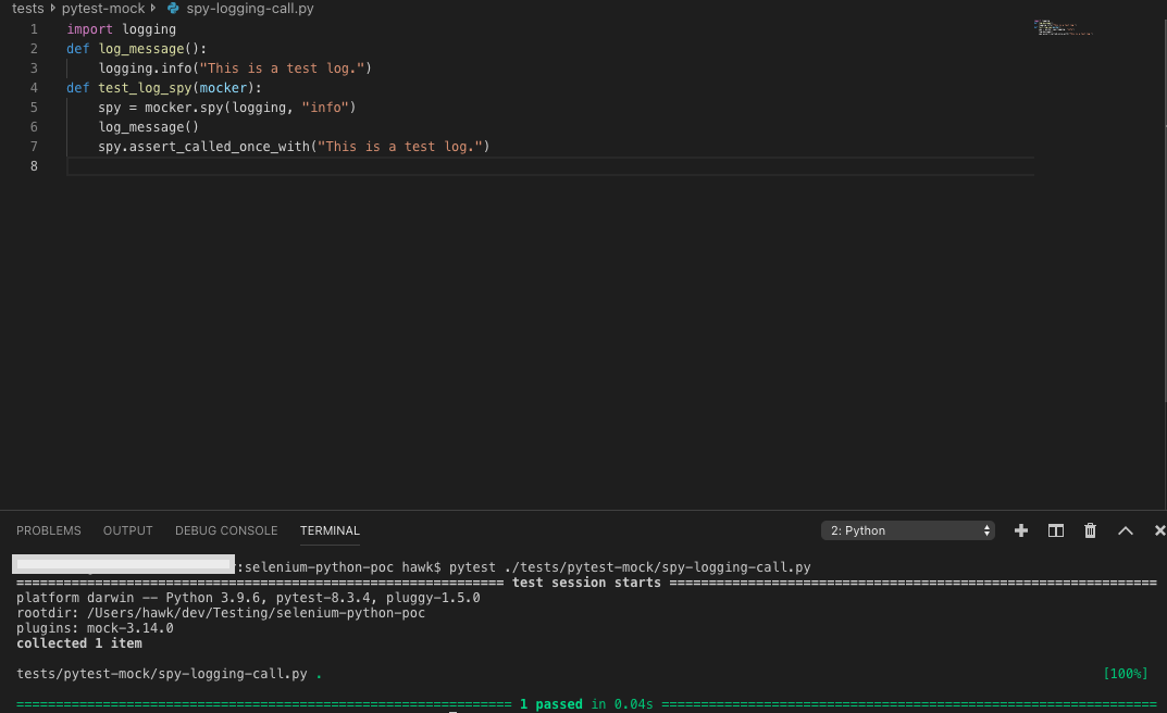 Testing Logging Mechanism