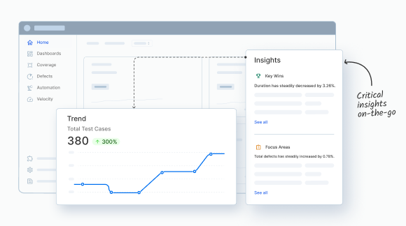 Gain key insights from across your test data