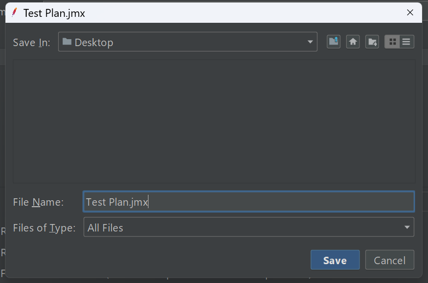 Save JMX File