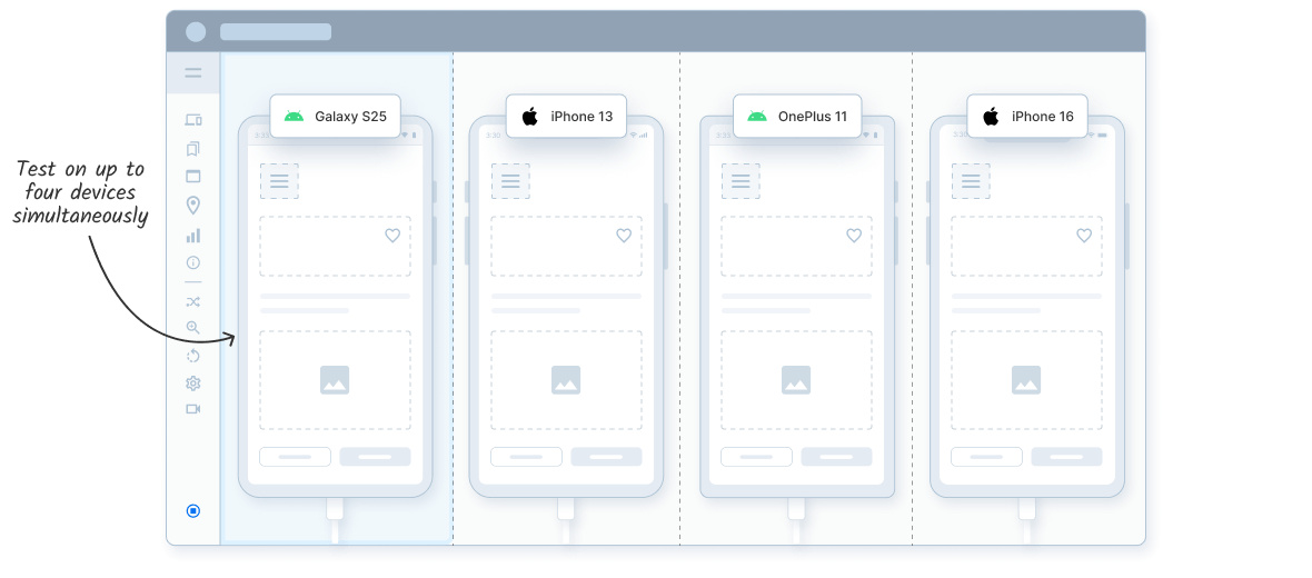 Accelerate manual tests with Multi-Device Testing