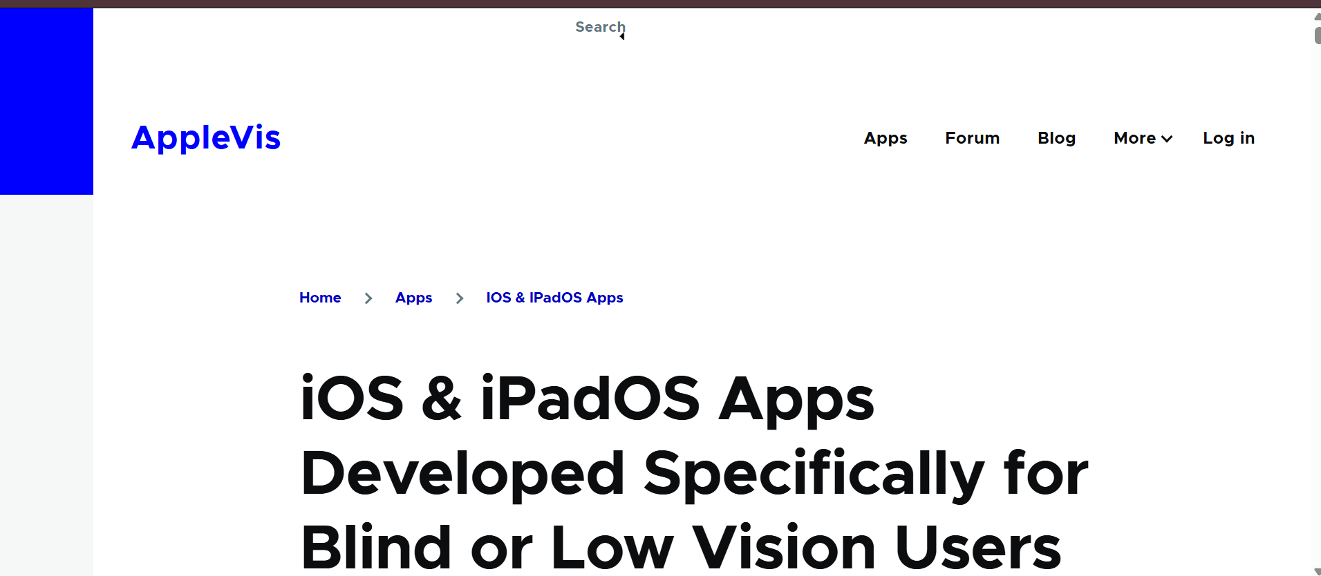 AppleVis – Community for Blind Apple Users
