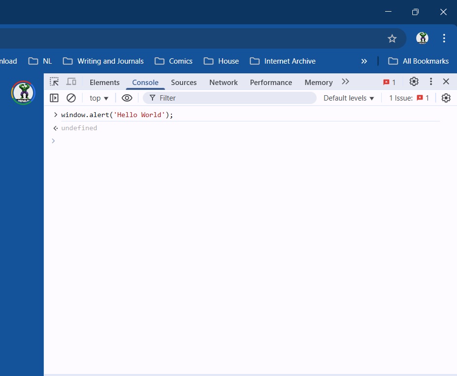 Running JavaScript in the Chrome Browser using Chrome DevTools