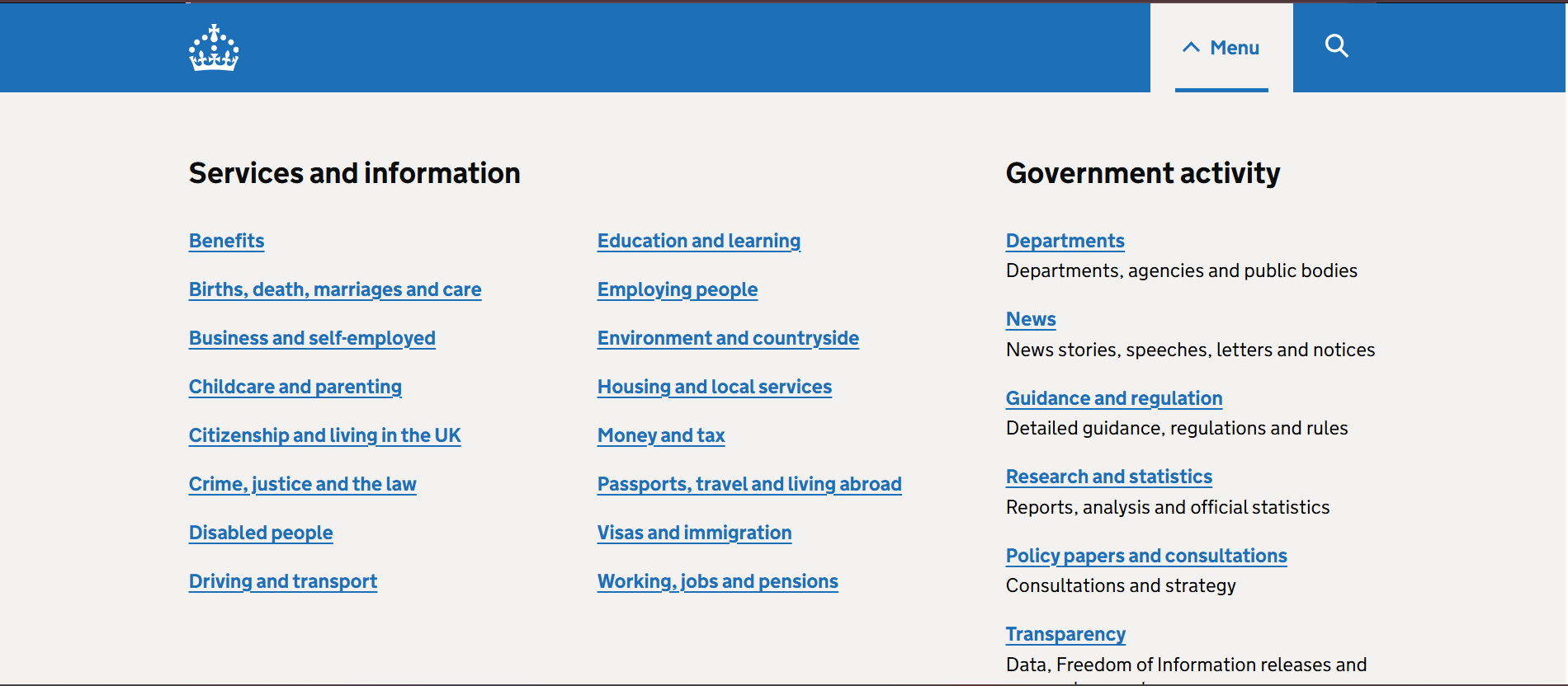 GOV.UK – UK Government Services