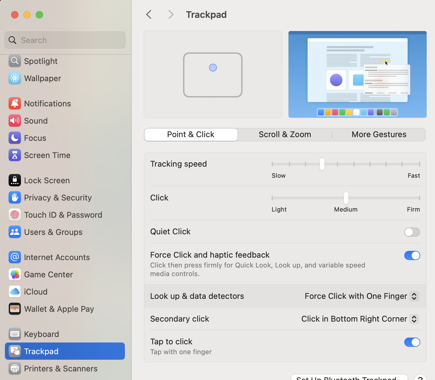 Go to Trackpad