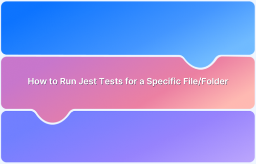 How to Run Jest Tests for a Specific FileFolder