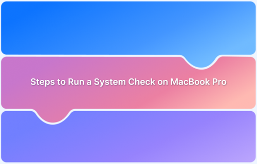How to Run a System Check on MacBook Pro