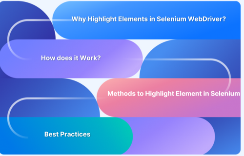 How to highlight an element in Selenium
