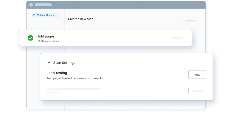 Scan pages in staging and internal environments Visual Scanner