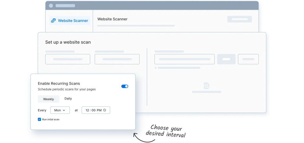 Set scans to run daily or weekly—automatically