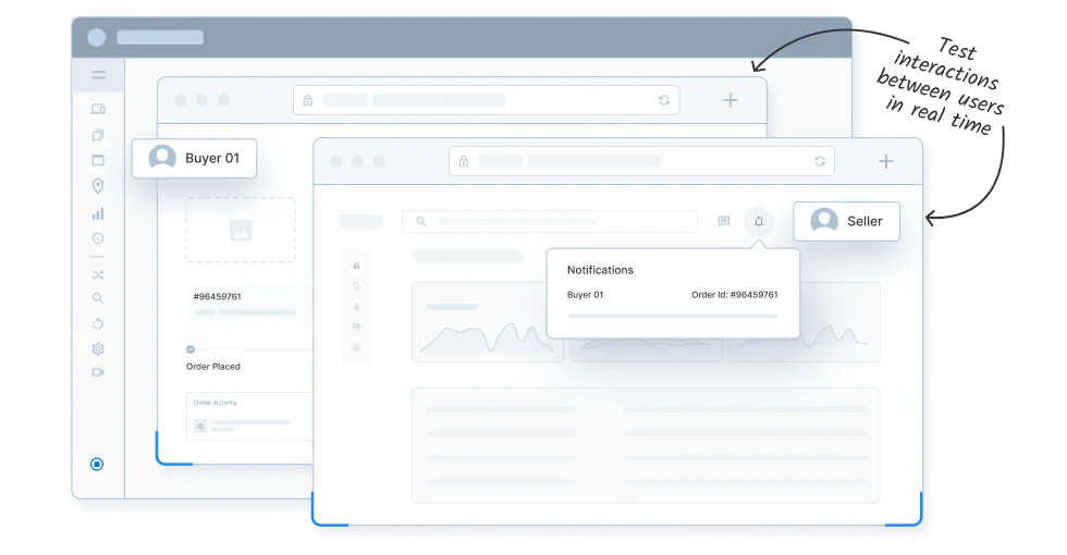 Test workflows with multi-user interactions