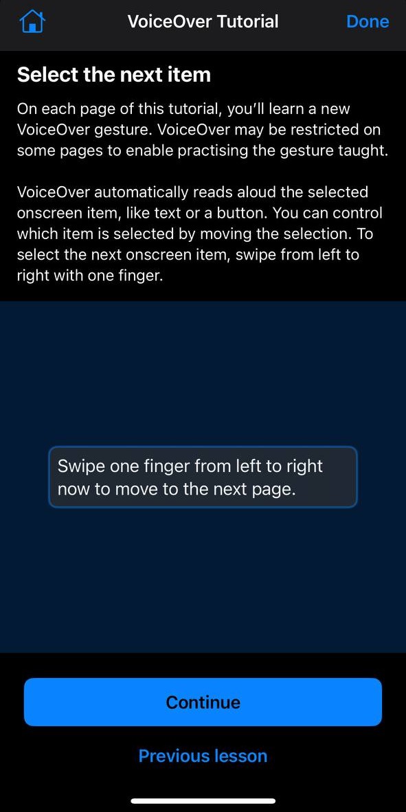 02 VoiceOver In built Tutorial