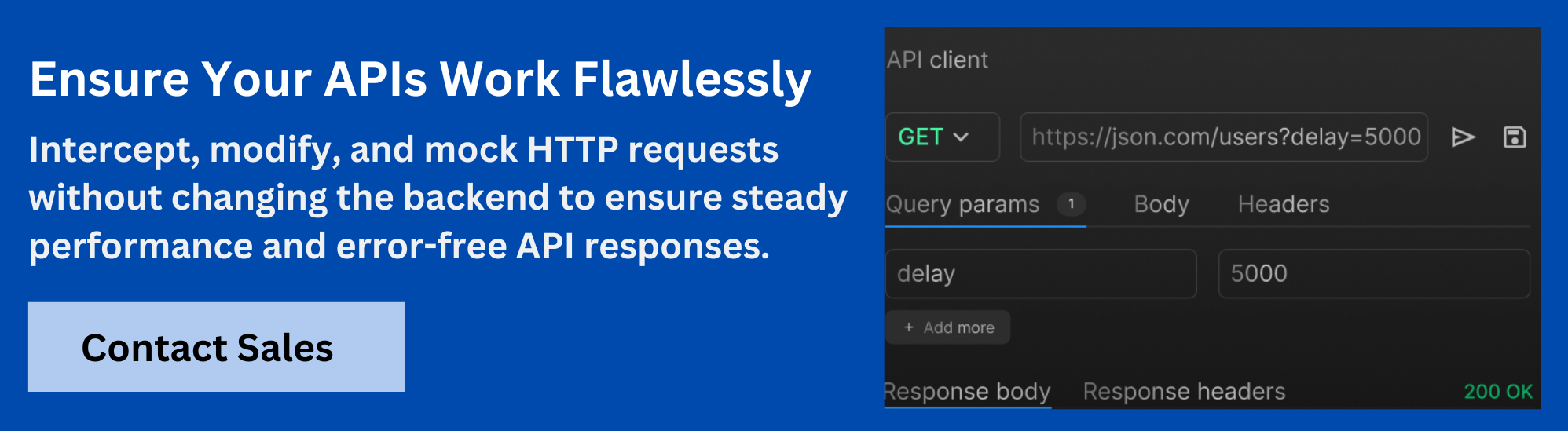 API Testing Banner